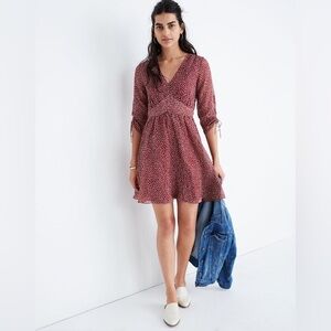 Madewell Starviolet Mini Dress in Ditsy Flowers